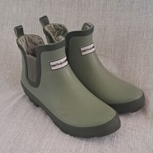 Smith & Hawken Olive Green Garden Rain Boots Women's Size 7